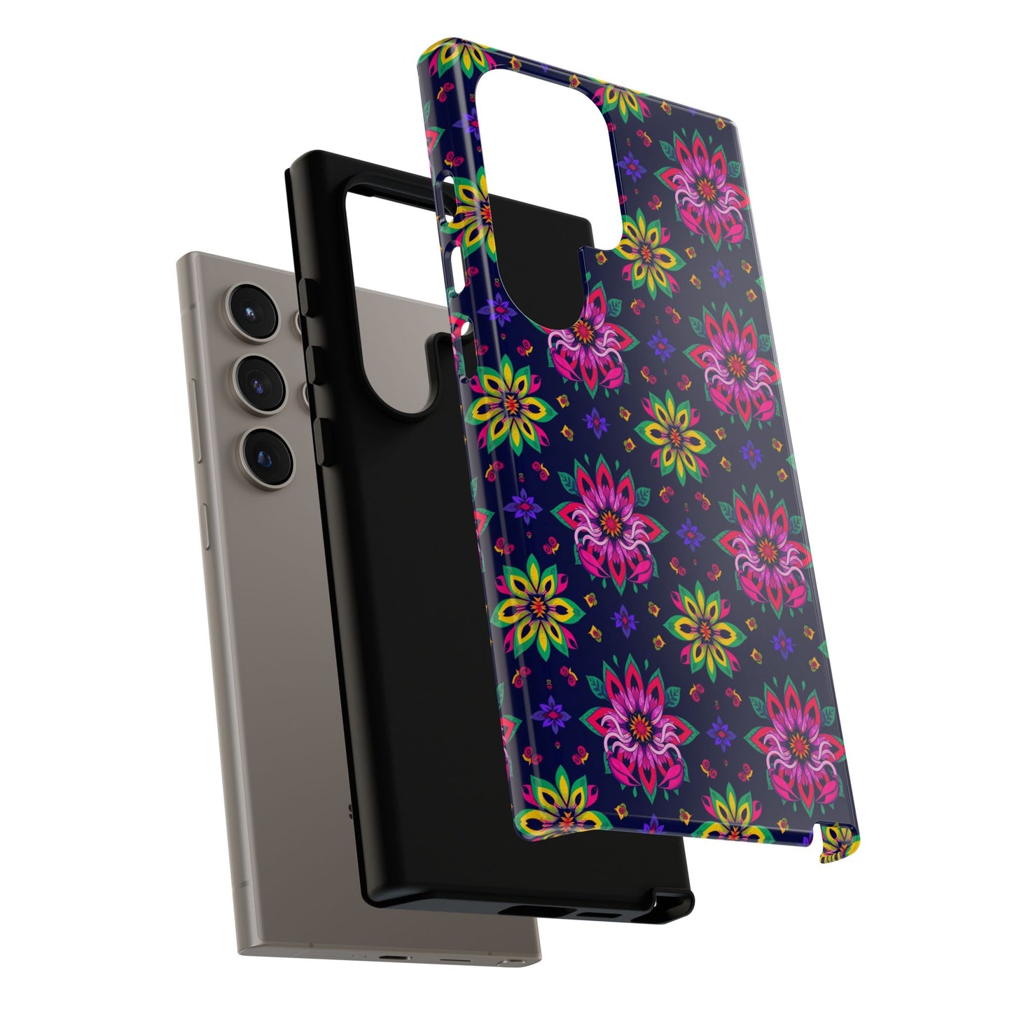 Tough Cases, Scorpio, Zodiac v4, Flower Pattern