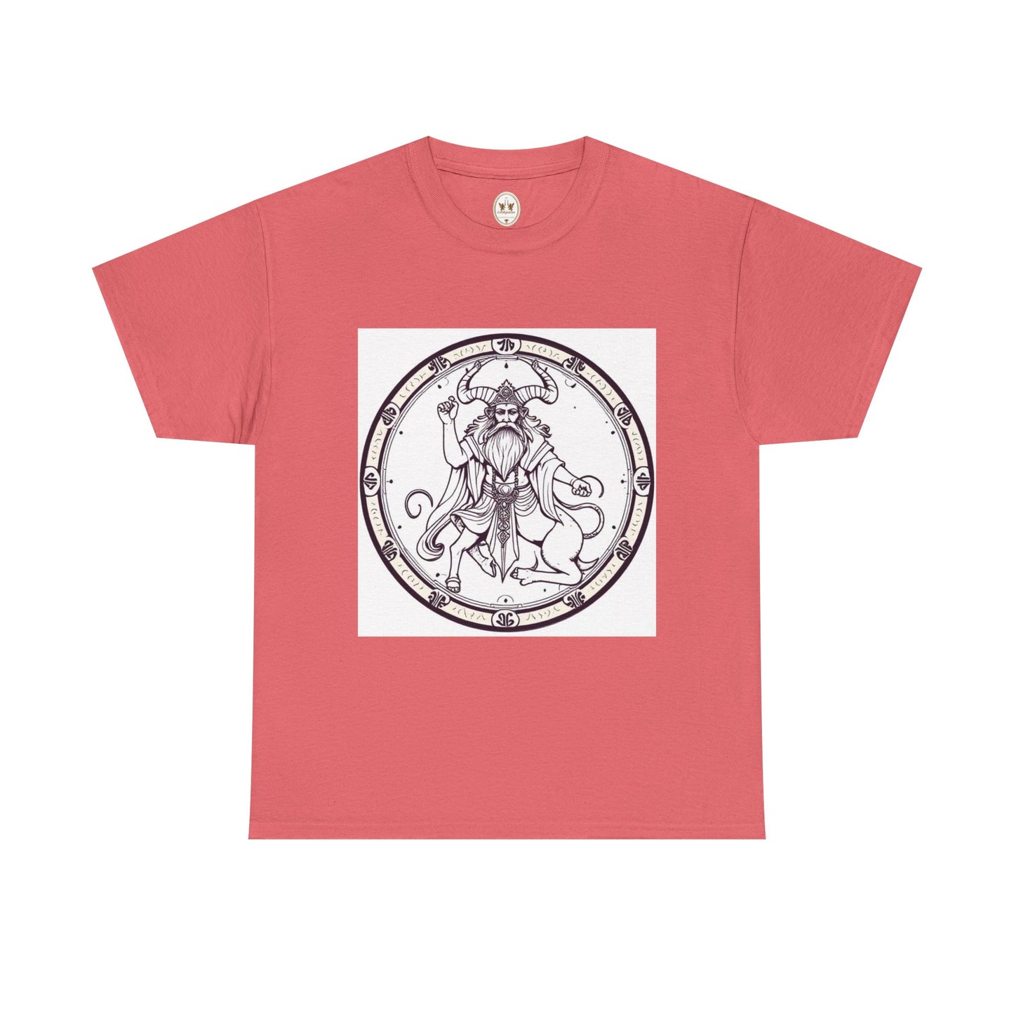 Unisex Heavy Cotton T-Shirt, Bull Centaur v1, Taurus Zodiac Design