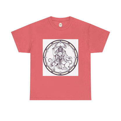Unisex Heavy Cotton T-Shirt, Bull Centaur v1, Taurus Zodiac Design