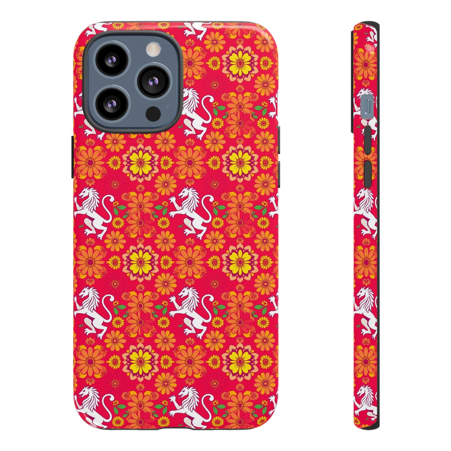 Tough Cases, Leo, Zodiac v4, Flower Pattern