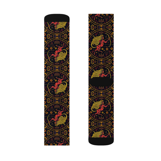 Sublimation Socks, Sagittarius, Zodiac v3, Pattern