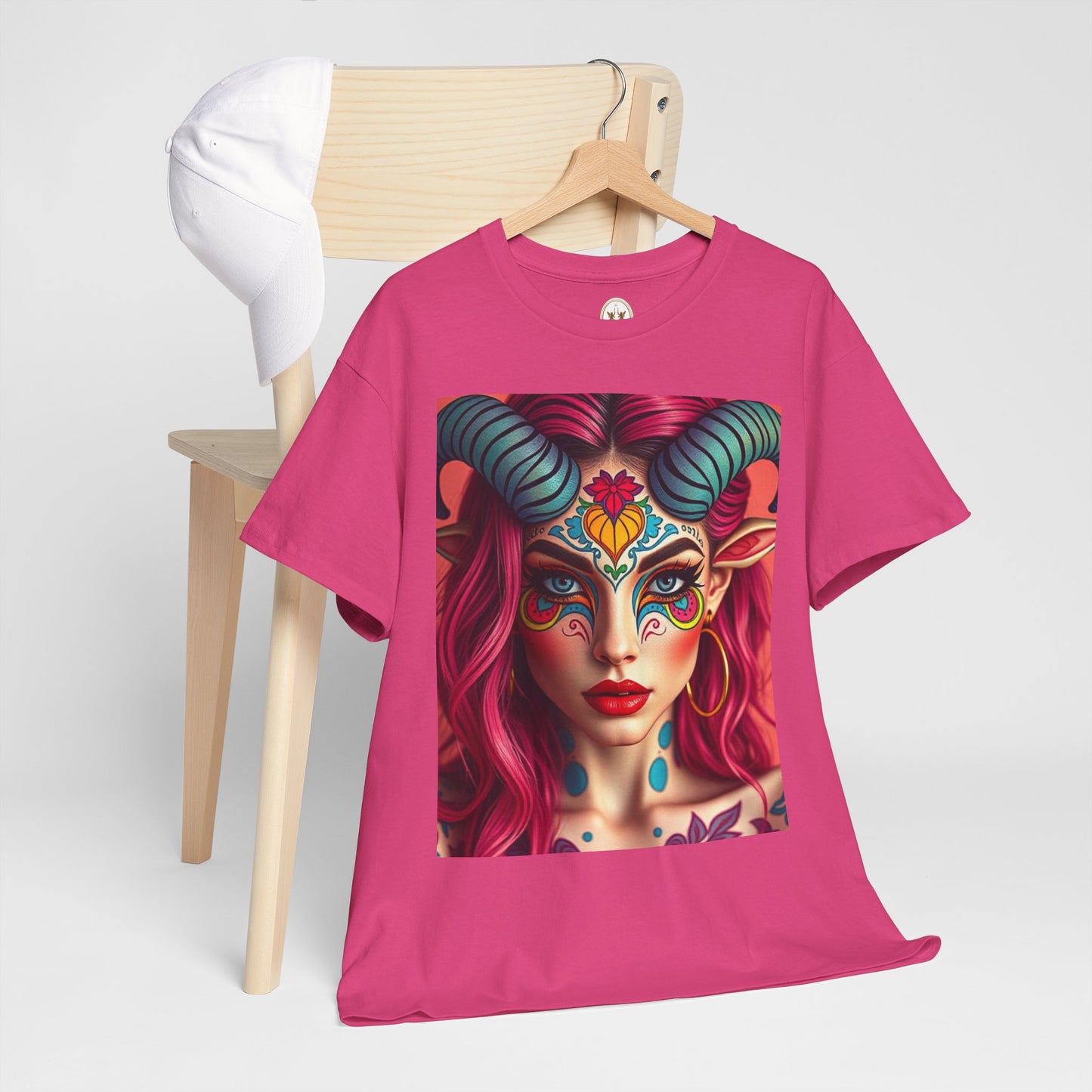 Unisex Heavy Cotton T-Shirt, Taurus, Zodiac, Sexy Art