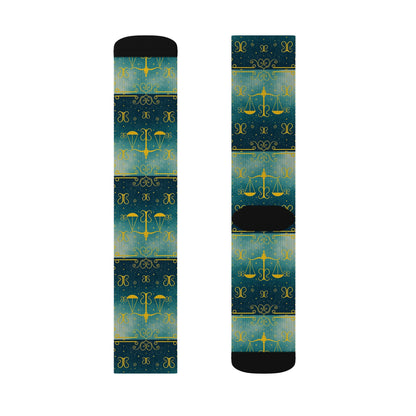 Sublimation Socks, Libra, Zodiac v1, Pattern