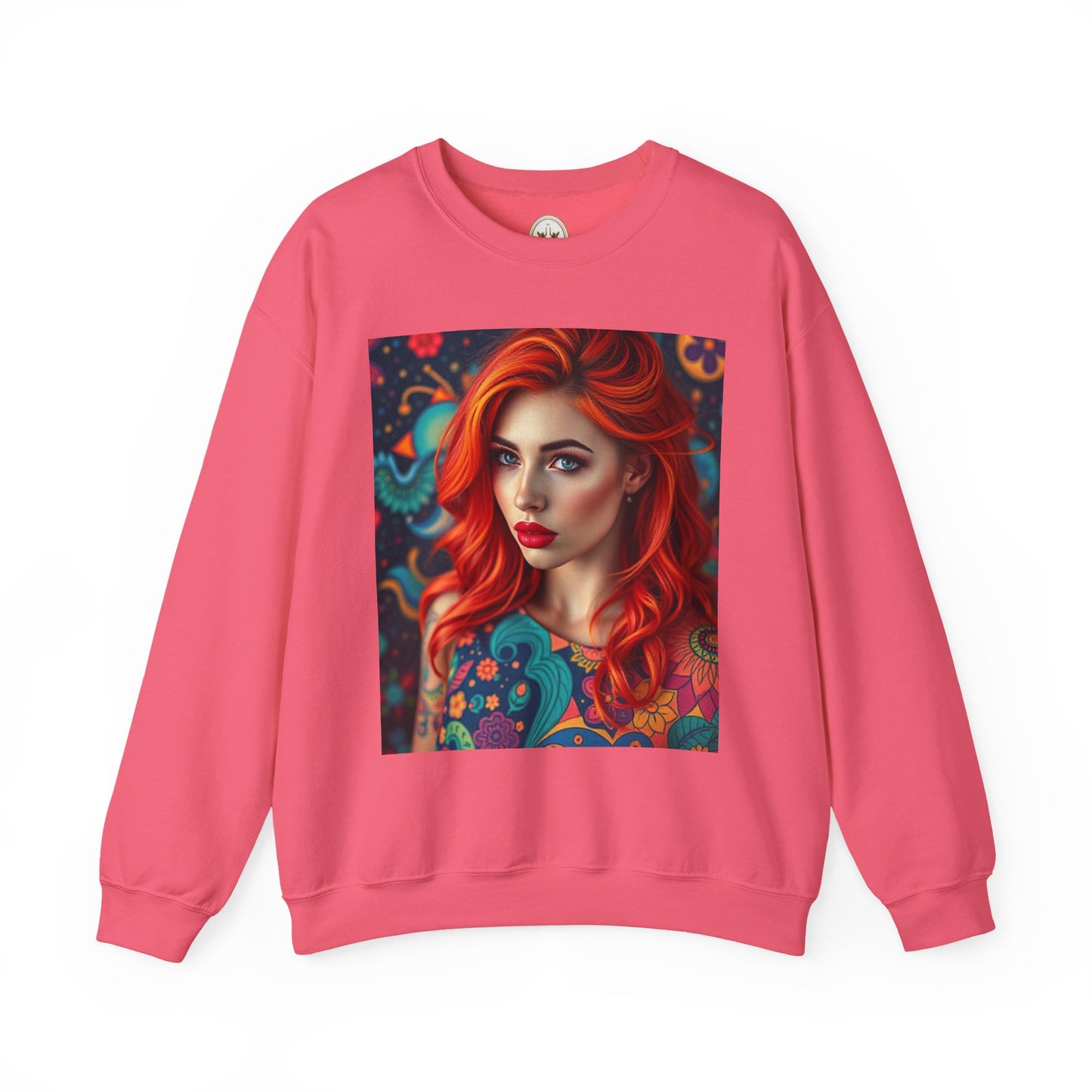 Unisex Heavy Blend™ Crewneck Sweatshirt, Aquarius, Zodiac v1, Sexy Pattern