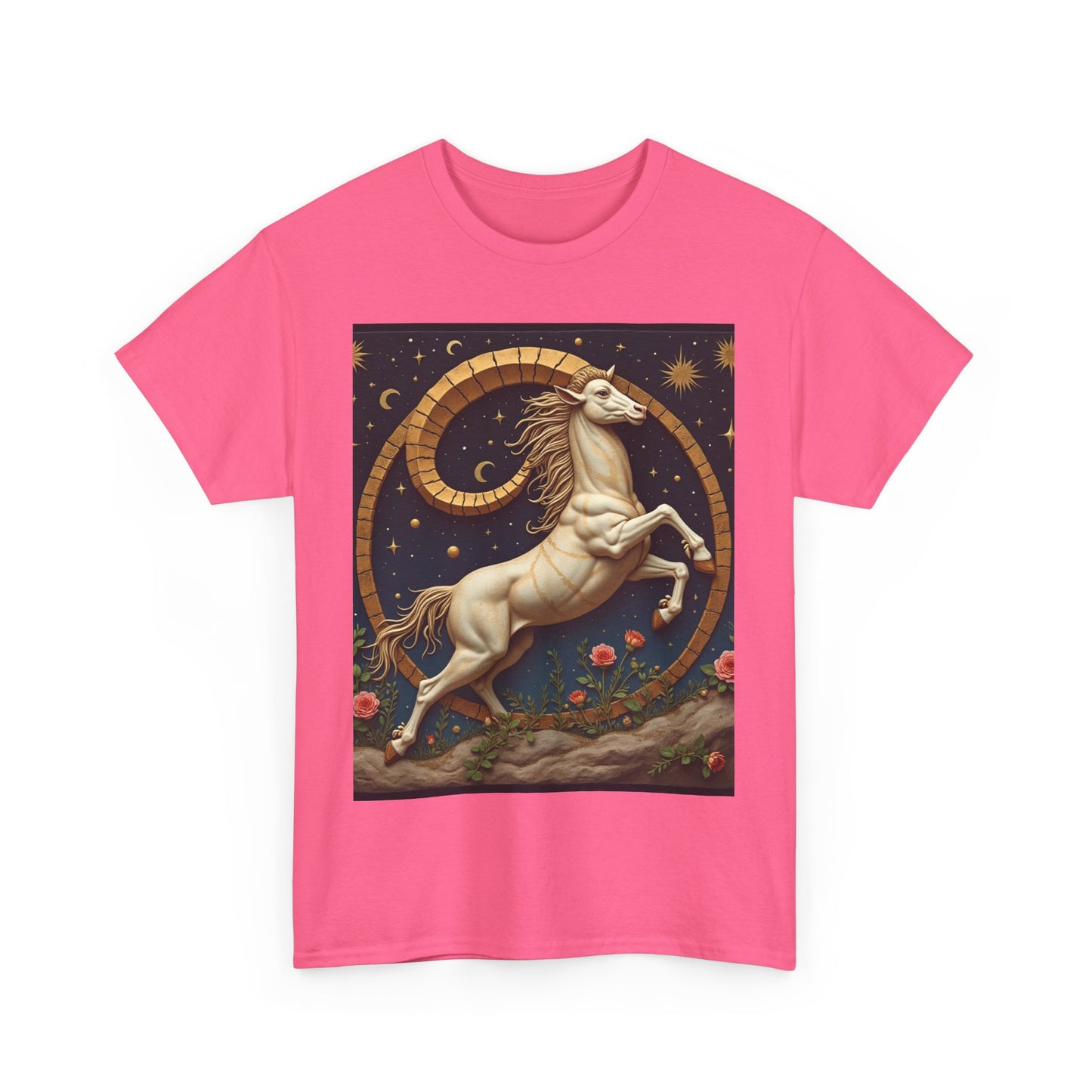 Unisex Heavy Cotton T-Shirt, Aries Animal. Zodiac Design