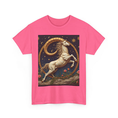 Unisex Heavy Cotton T-Shirt, Aries Animal. Zodiac Design