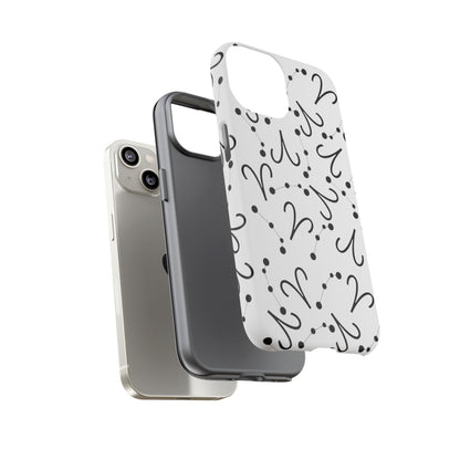 Tough Cases with the Aries Zodiac sign for iPhone, Samsung Galaxy, and Google Pixel devices