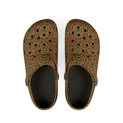 EVA Foam Rubber Shoes, (AOP), Aries, Zodiac v4, Pattern
