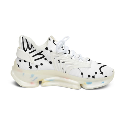 Women's Mesh Sneakers, Constellation & Symbol, Scorpio Zodiac Sign, AOP