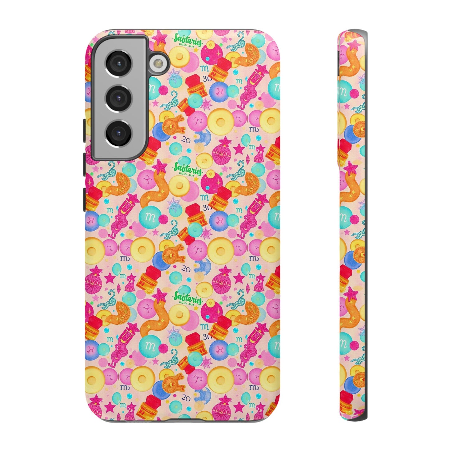 Tough Cases, Sagittarius, Zodiac v2, Bubble Pattern