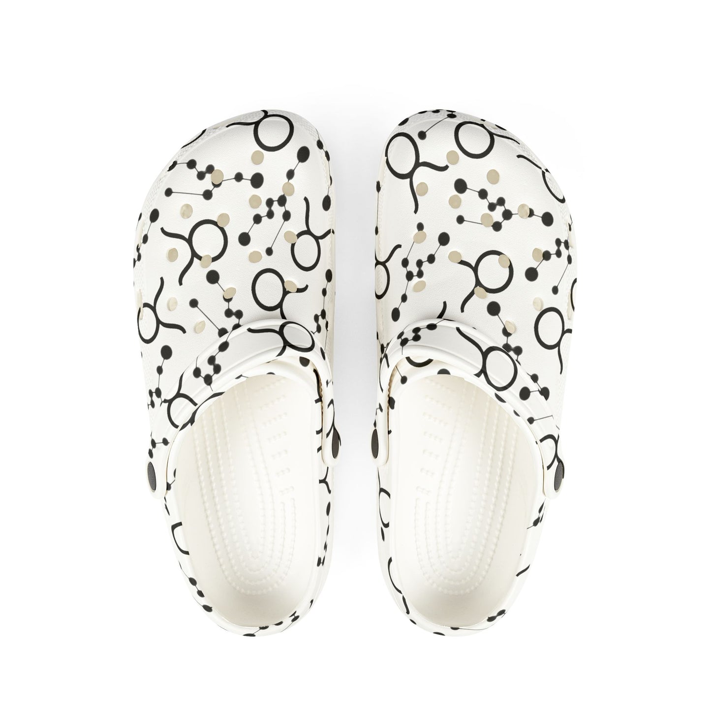 EVA Foam Rubber Shoes (AOP), Material 100% EVA, Taurus Zodiac Design