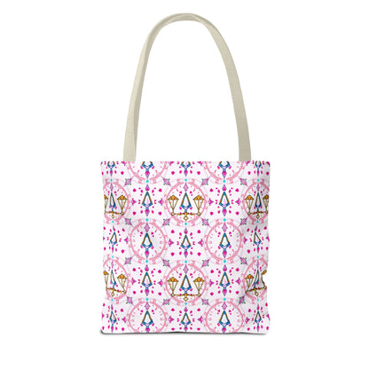 Tote Bag (AOP), Libra, Zodiac, Jewel Pattern