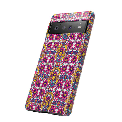 Tough Cases, Scorpio, Zodiac v2, Flower Pattern