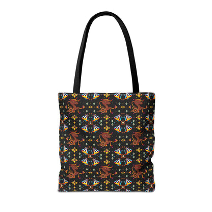 Tote Bag (AOP), Virgo, Zodiac, Jewel Pattern