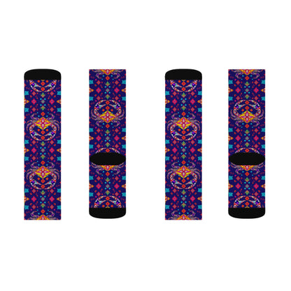 Sublimation Socks, Cancer, Zodiac  v2, Jewel Pattern