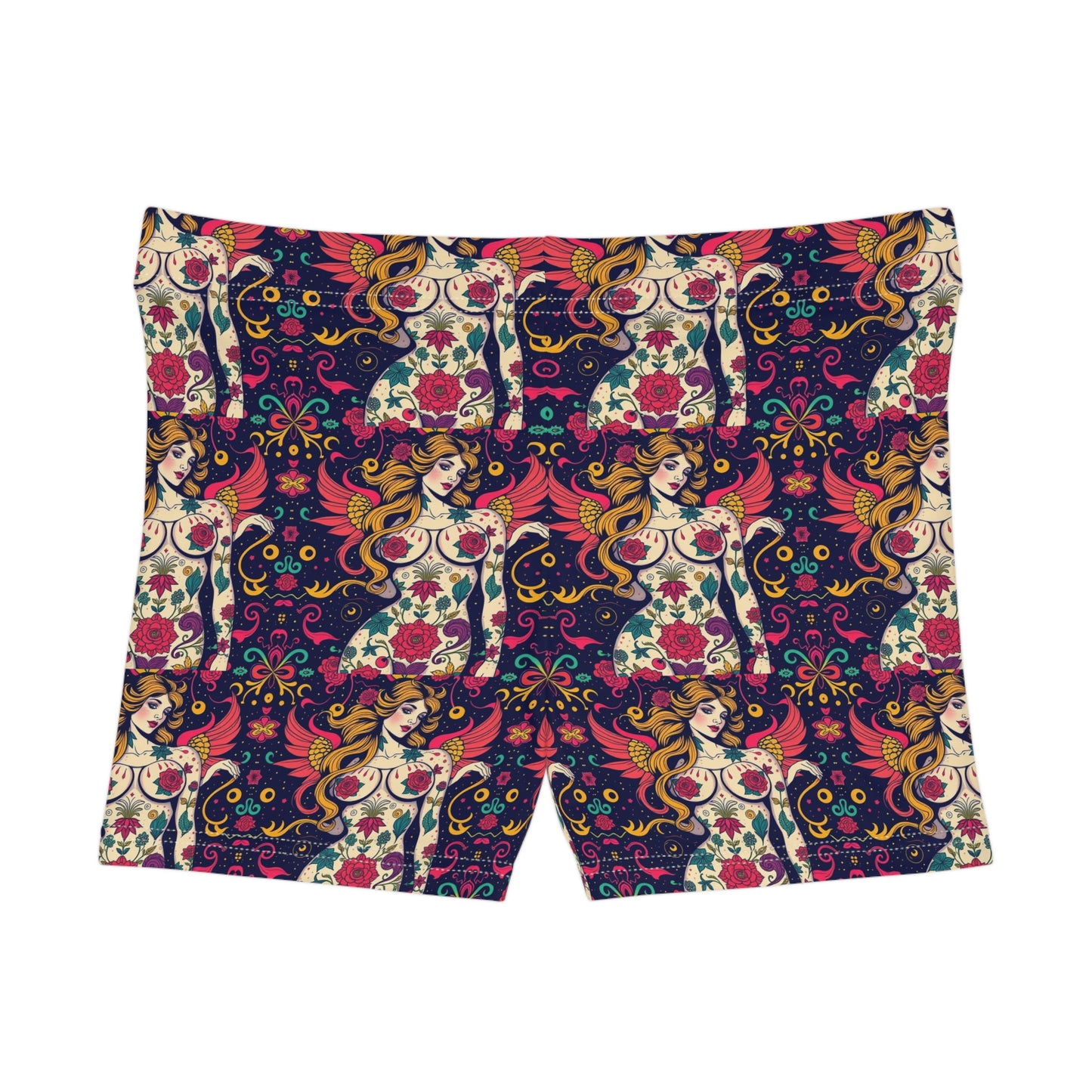 Women's Shorts, (AOP), Gemini, Zodiac v3, Sexy Pattern