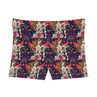 Women's Shorts, (AOP), Gemini, Zodiac v3, Sexy Pattern