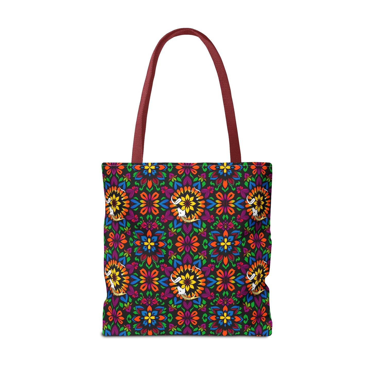 Tote Bag, (AOP), Capricorn, Zodiac v3, Flower Pattern