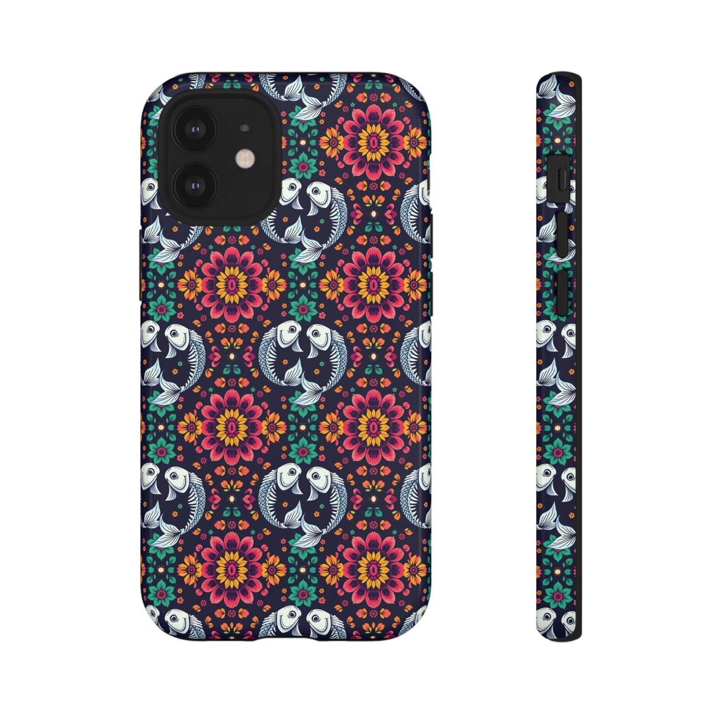 Tough Cases, Pisces, Zodiac v4, Flower Pattern