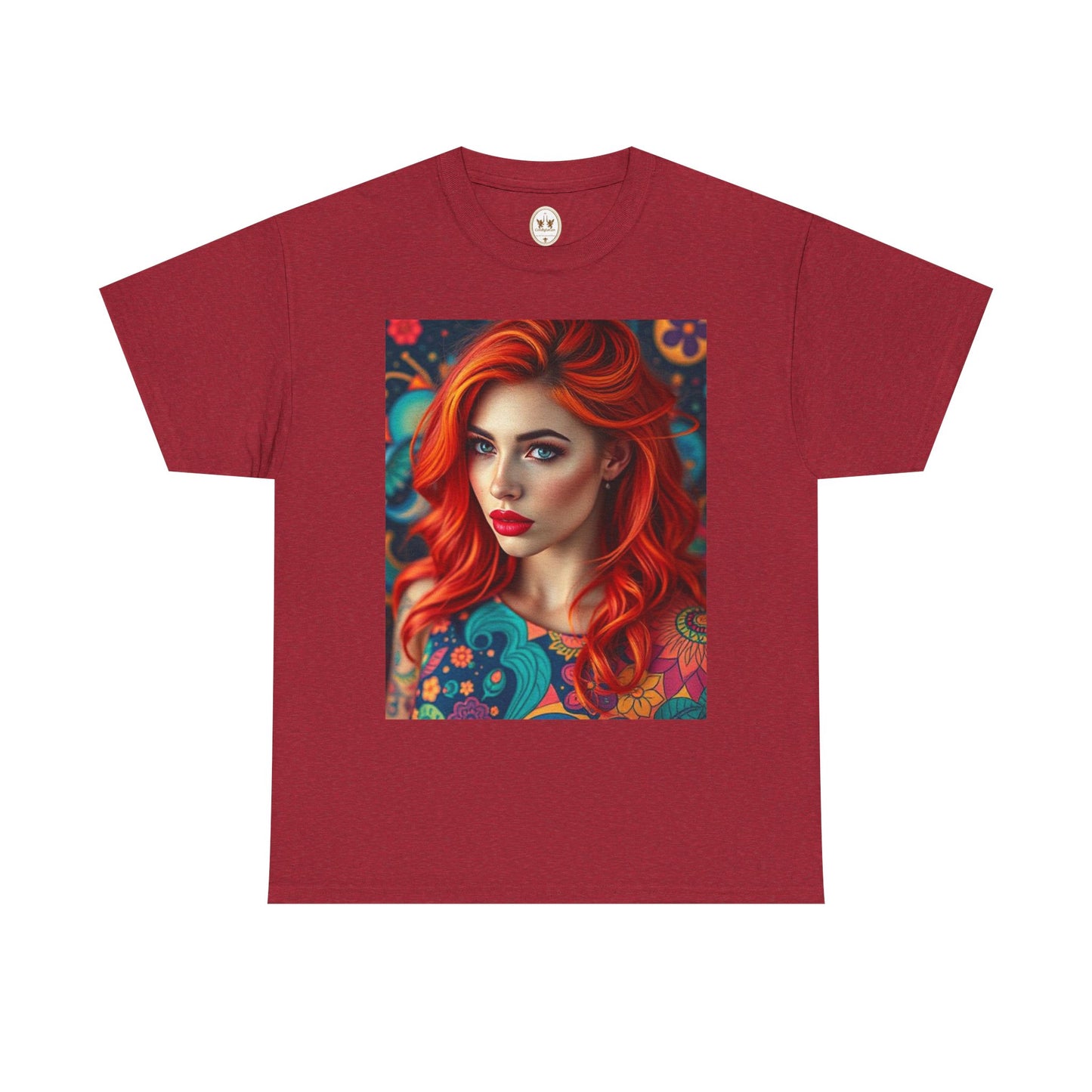 Unisex Heavy Cotton T-Shirt, Aquarius, Zodiac v1, Sexy Art