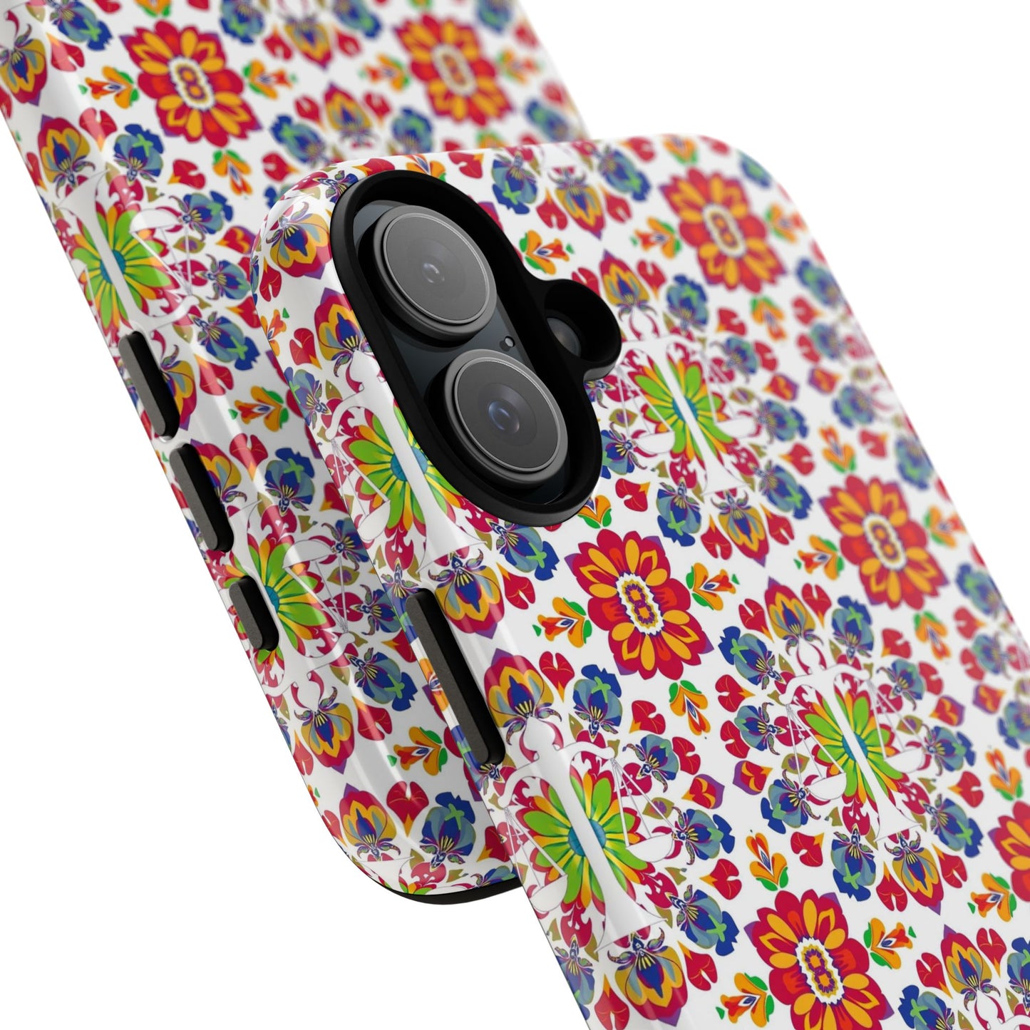 Tough Cases, Libra, Zodiac v1, Flower Pattern