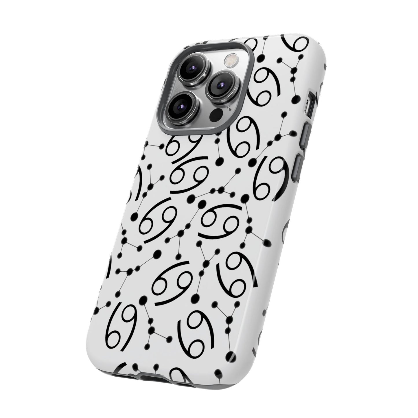 Tough Cases with the Cancer Zodiac sign for iPhone, Samsung Galaxy, and Google Pixel devices
