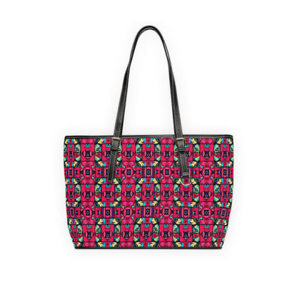 Leather Shoulder Bag, Pisces, Zodiac, Shapes Pattern