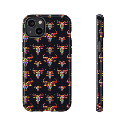 Tough Cases, Taurus, Zodiac, Metal Pattern