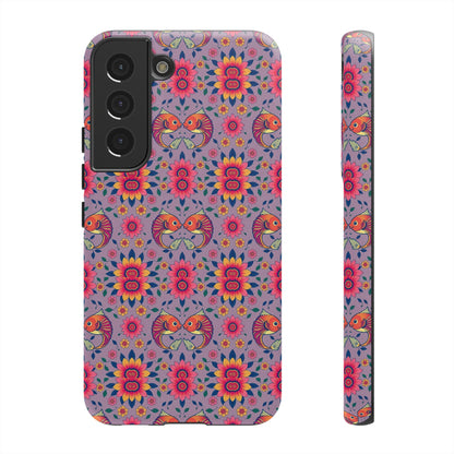 Tough Cases, Pisces, Zodiac v3, Flower Pattern