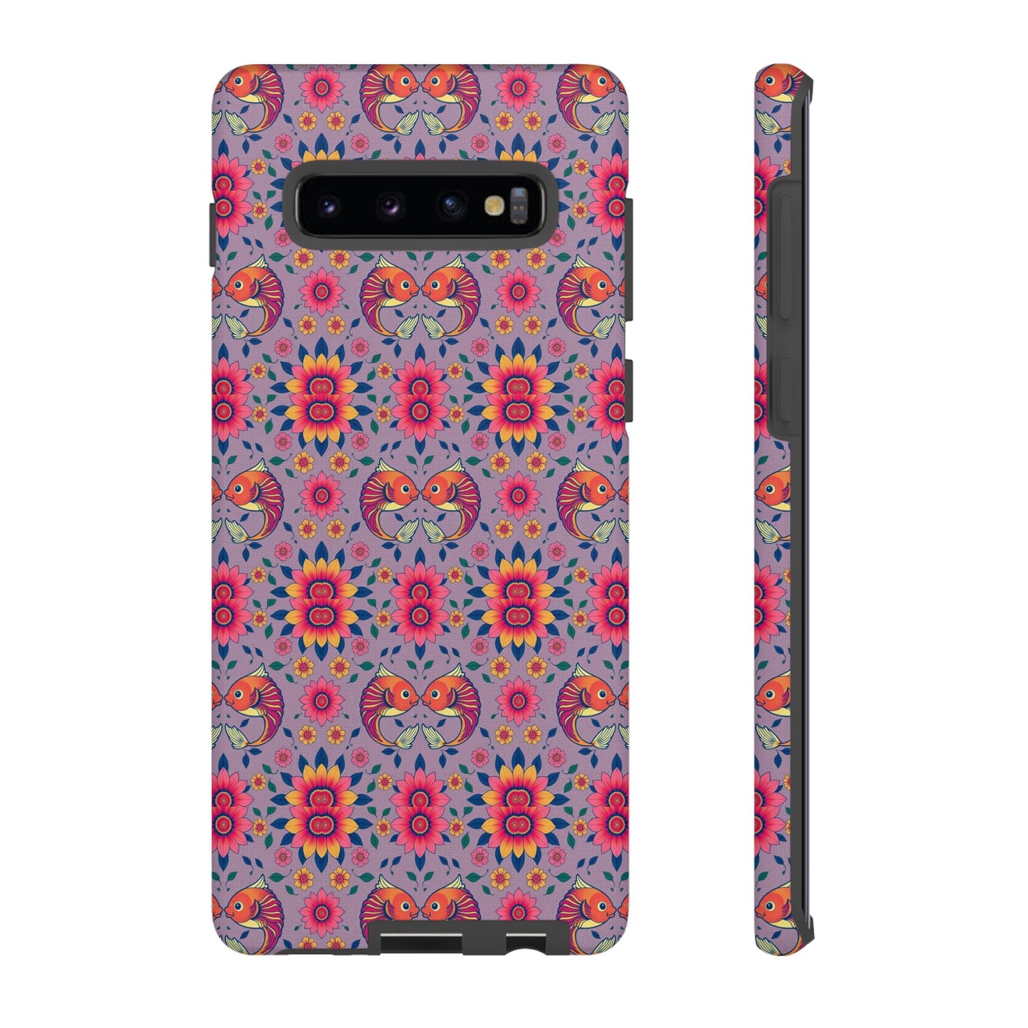Tough Cases, Pisces, Zodiac v3, Flower Pattern