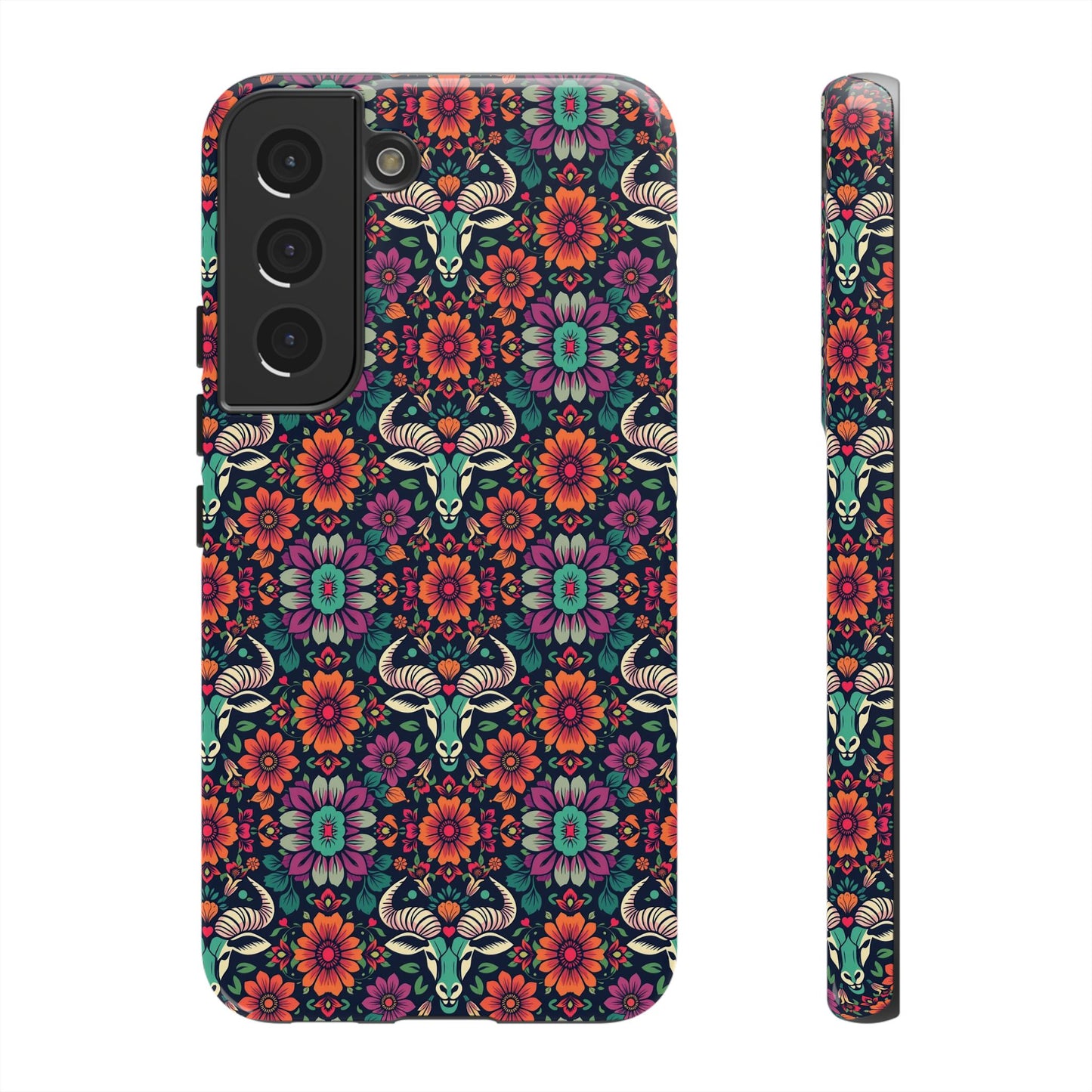 Tough Cases, Taurus, Zodiac v4, Flower Pattern