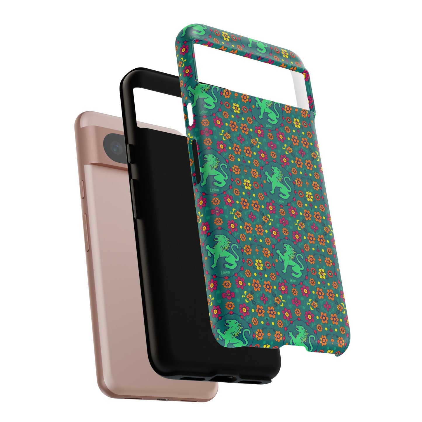 Tough Cases, Leo, Zodiac v3, Flower Pattern
