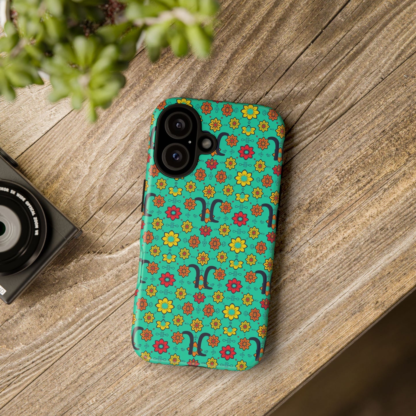 Tough Cases, Aquarius, Zodiac v2, Flower Pattern