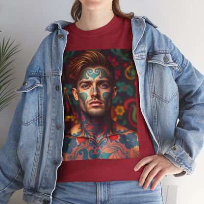 Unisex Heavy Cotton T-Shirt, Libra, Zodiac, Sexy Art