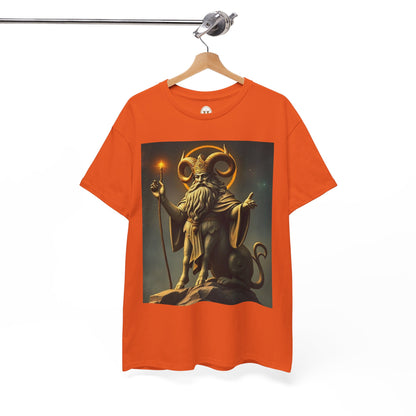 Unisex Heavy Cotton T-Shirt, Taurus God, Zodiac Design