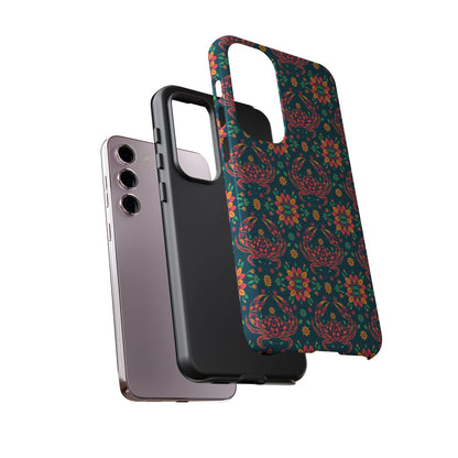 Tough Cases, Cancer, Zodiac v4, Flower Pattern