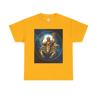 Unisex Heavy Cotton T-Shirt, Moon, Scorpio Zodiac Design