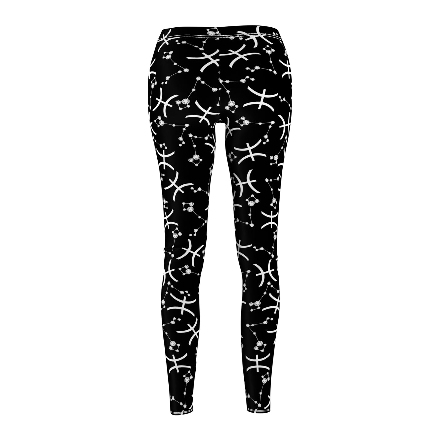 Women's Zodiac Cut & Sew Casual Leggings Pisces Zodiac sign