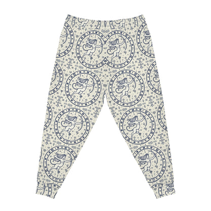 Athletic Joggers, Zodiac Design, Pattern v1, Sagittarius, AOP