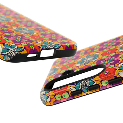 Tough Cases, Scorpio, Zodiac v3, Flower Pattern