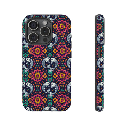 Tough Cases, Pisces, Zodiac v4, Flower Pattern
