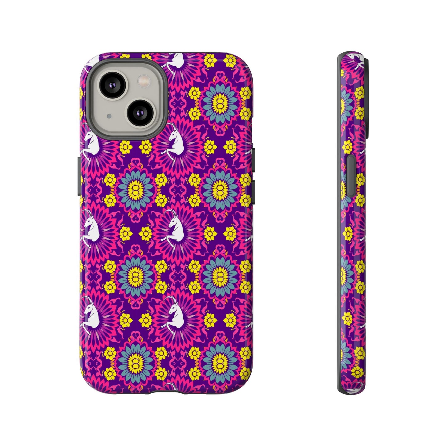 Tough Cases, Capricorn, Zodiac, Flower Pattern