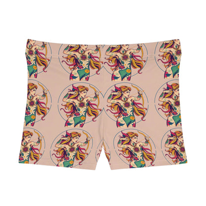 Women's Shorts, (AOP), Sagittarius, Zodiac v4, Sexy Pattern