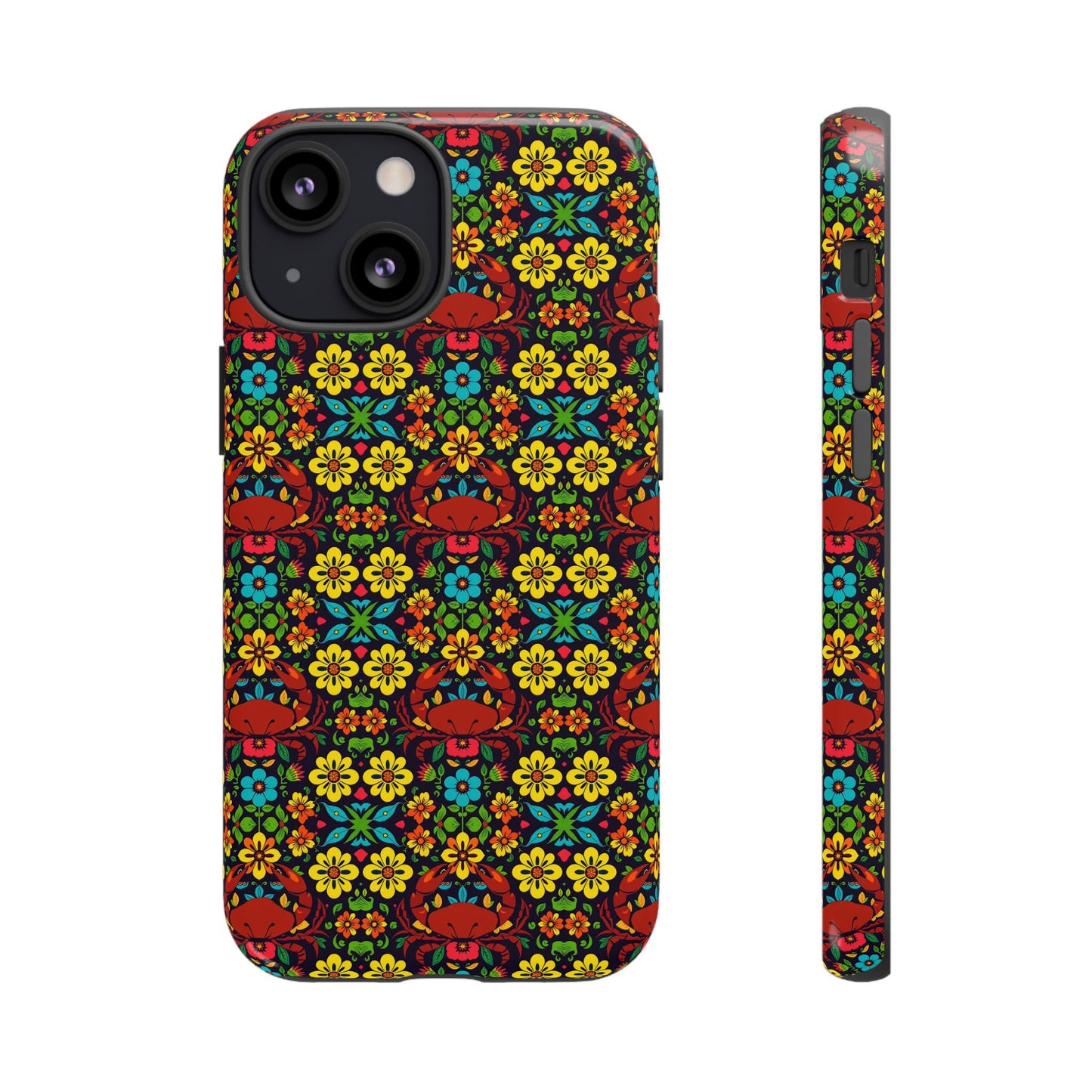 Tough Cases, Cancer, Zodiac v2, Flower Pattern