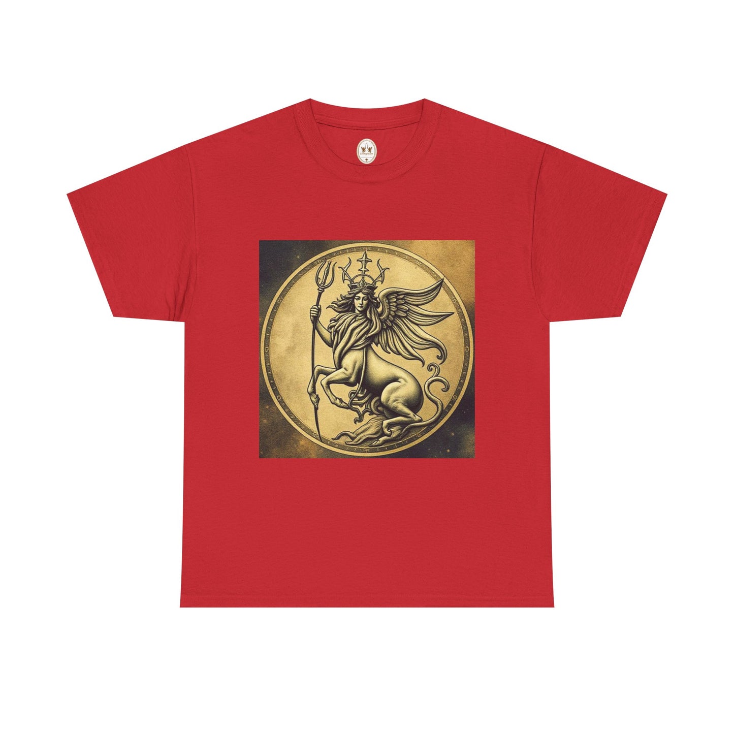 Unisex Heavy Cotton T-Shirt, Angel Animal, Virgo Zodiac Design