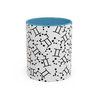 Accent Coffee Mug with the Gemini sign (11, 15oz)