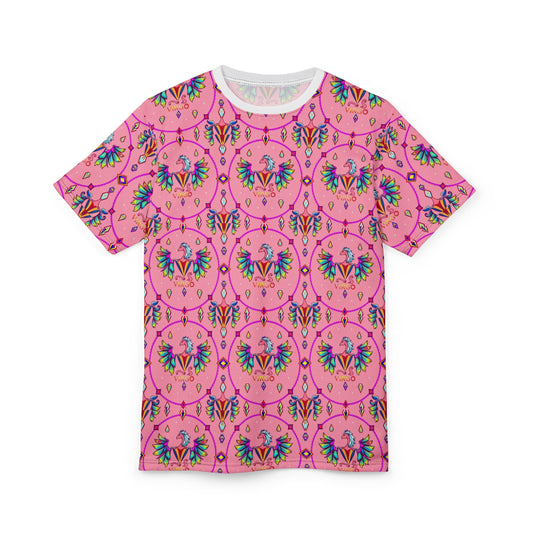 Unisex Cut & Sew T-Shirt, (AOP), Virgo, Zodiac v2, Jewels Pattern