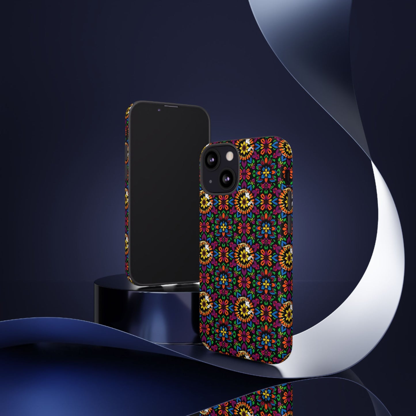 Tough Cases, Capricorn, Zodiac v2, Flower Pattern