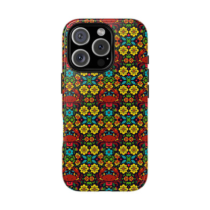 Tough Cases, Cancer, Zodiac v2, Flower Pattern