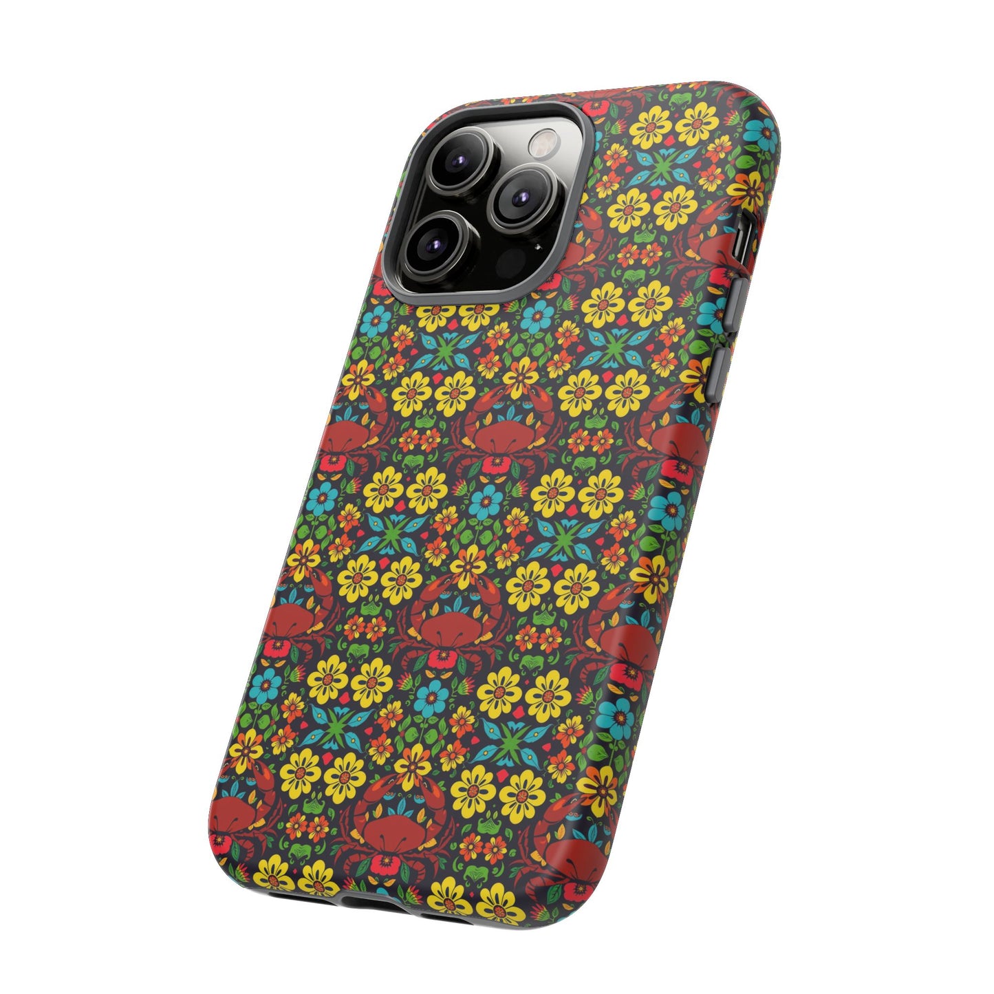 Tough Cases, Cancer, Zodiac v2, Flower Pattern
